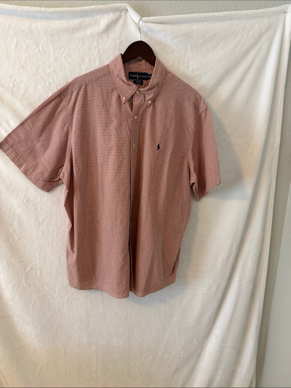 Polo by Ralph Lauren Pink Check Short-Sleeve Button-Down Shirt